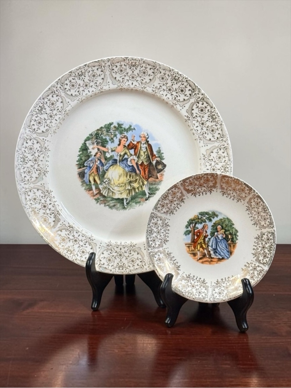 STETSON Decorative Collector Plates 22 KT Gold